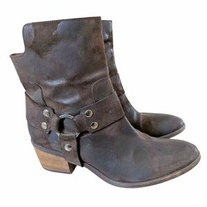 Donald J. Pliner Brown Ankle Boots